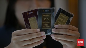 Antam naik hari ini, tembus Rp2,002 Juta.