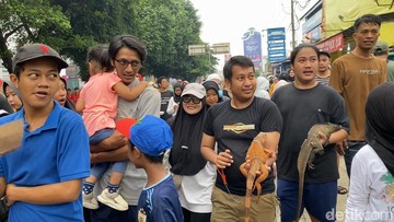 CFD Depok: Olahraga, hewan peliharaan, dan jemur iguana