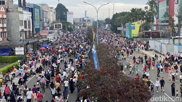 CFD Depok padat, warga sulit jogging